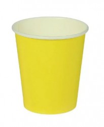 Стакан бумажный для горячих напитков 450 мл. (желтый) в коробке 1000 шт.